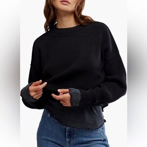 Free People Easy Street Crop Pullover